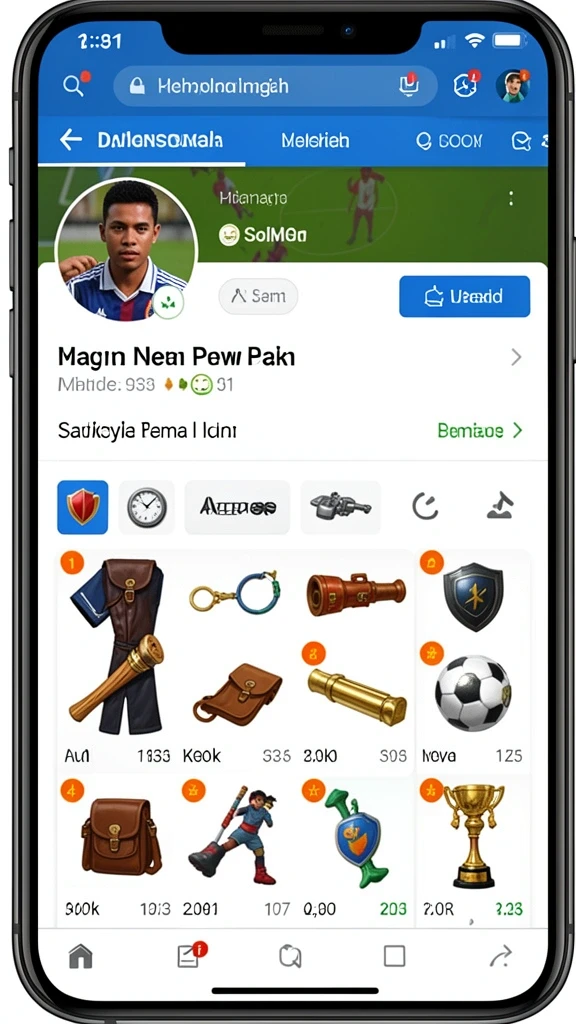 ganas33 - Fitur interaksi sosial dengan pemain lain.