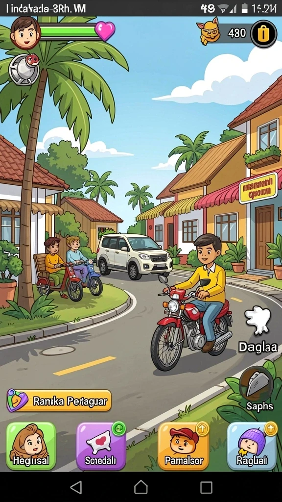 ins55 - Karakter dengan desain unik dan menarik.
